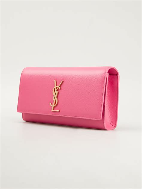 ysl pink clutch bag|authentic YSL handbag clutch.